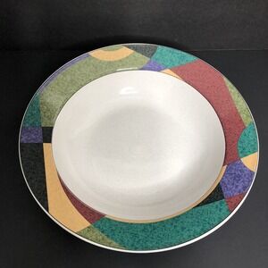 Studio Nova Mikasa Impulse Vegetable Bowl 9" Round Geometric Design Y2262